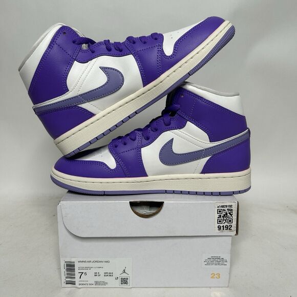 Nike Shoes Air Jordan 1 Mid Retro WMNS “Action Grape” 2024 - Picture 3 of 6